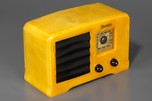 Yellow Emerson AX-235 ’Little-Miracle’ Catalin Radio with Black Trim
